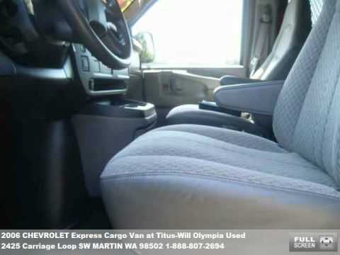 Titus Will Olympia >> 2006 CHEVROLET Express Cargo Van, $9990 at Titus-Will ... Titus Will Olympia >> 2006 CHEVROLET Express Cargo Van, $9990 at Titus-Will ...