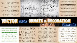 Vector Ornate & Decoration Elements ফ্রি ডাউনলোড  Graphic Design Resource Free