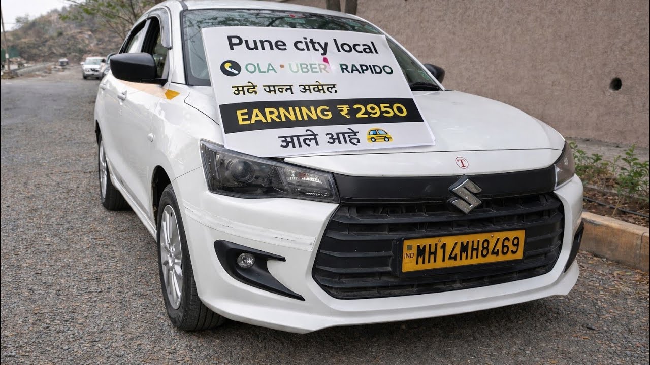 Pune City locel Ola uber rapido kam karun 2950 chi earning 