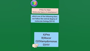Molecular basis of inheritance।pyqs for neet।Neet motivational video।Neet Biology।#bioinstructor