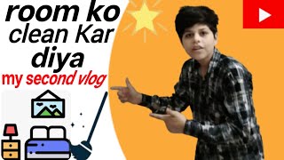 Room ko clean Kar Diya🧹and long vlog bana diya😀