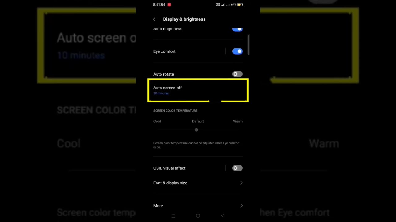 How To Turn Off Auto Screen In Realme Kaise Kare Shorts