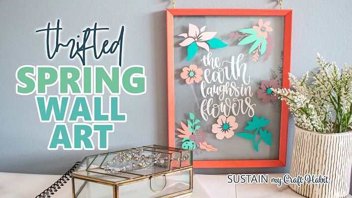Upcycled Thrift Store Frame Art with the Cricut Joy