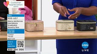 Marcy McKenna Hamptons Snakeskin Jewelry Box