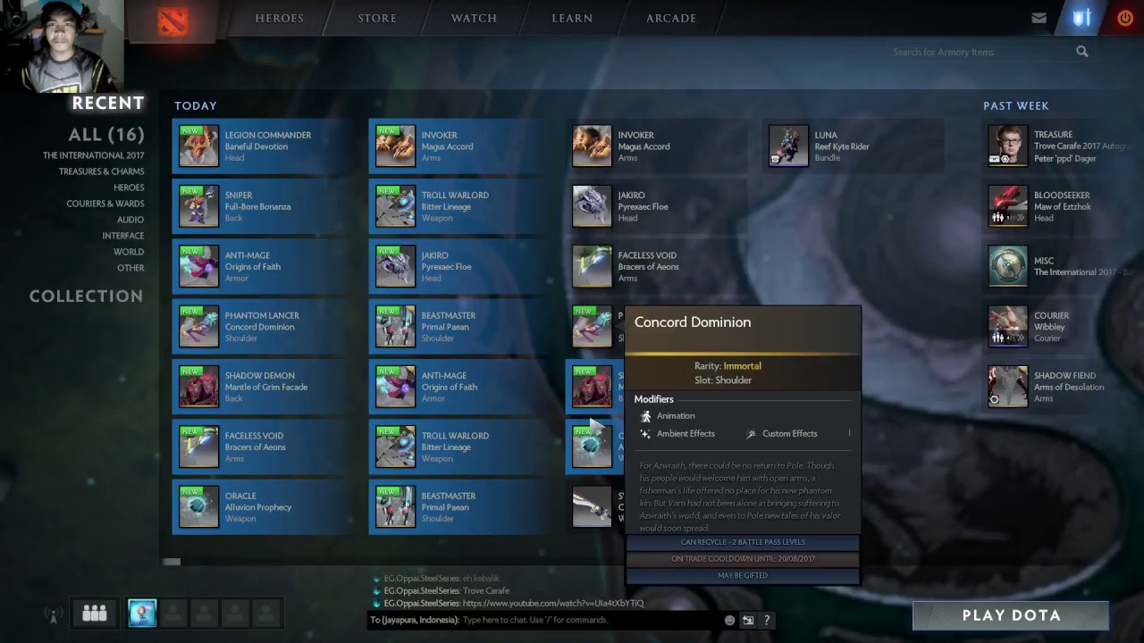 Open 16 Treasure Trove Carafe 2016...Wish me Luck