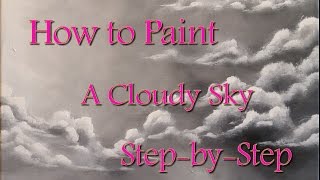 clouds paint step acrylic painting canvas beginners