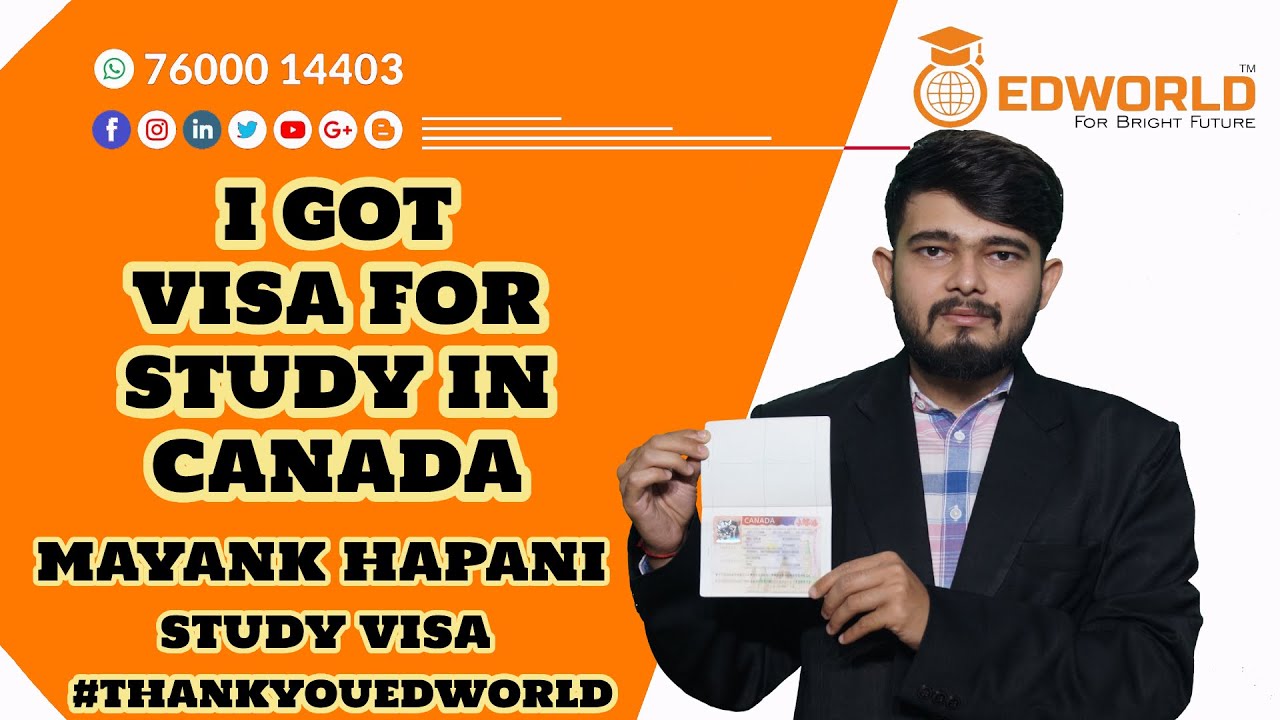 Mayank Hapani | Study Visa | Canada | Finally Passport stamped | Visa Success Story | Study Abroad |