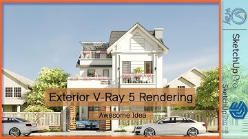 Sketchup V-Ray 5 Tips Find Your Fast Render Setting, interior Rendering How to Add Light #112