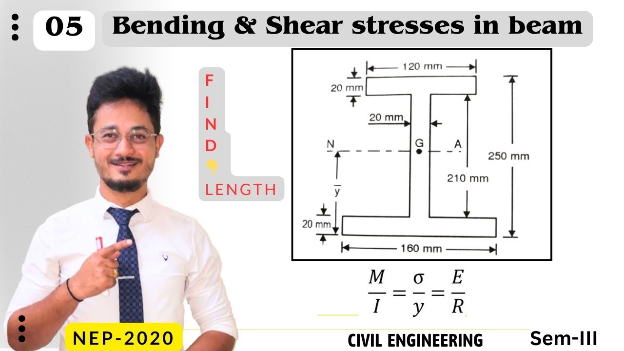 05* find length of girder using bending stress equation | MOS | Civil Engineering 