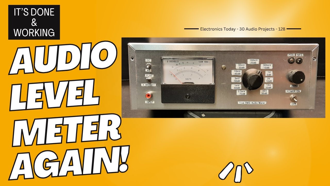 Portable Rms Meter Electronics Today - True RMS Audio Meter - Now Working! - YouTube