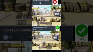 Continuous Grenade Throw ON vs OFF 🔥 | Best CODM Setting #codm #codmobile