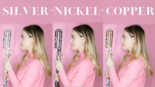 Can you hear the difference between silver, nickel, & copper alto flutes | flutelyfe w/@katieflute