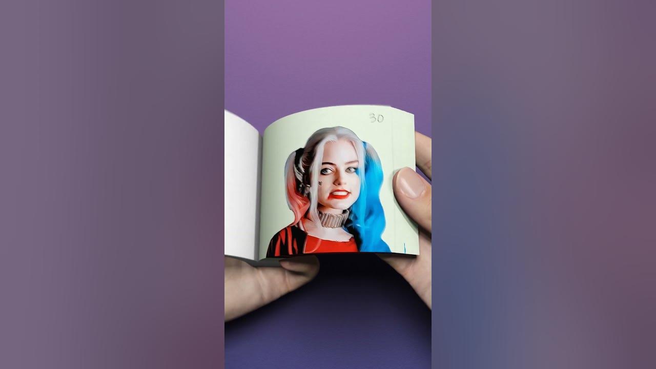 Harley Quinn Singing "Pretty Little Baby" FlipBook #shorts