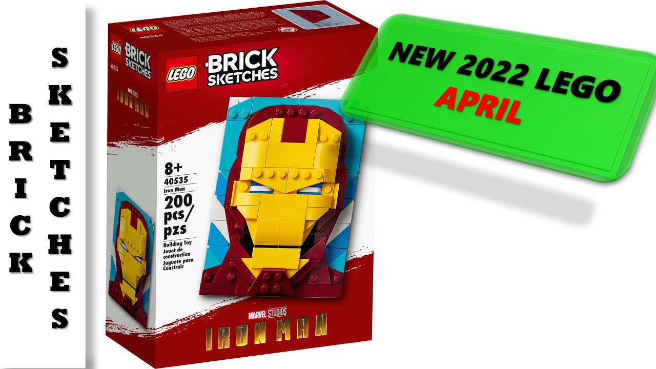 NEW LEGO BRICK SKETCHES 2022 Iron Man LEGO 40535 