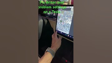 Fix driver seat problem settings on a Tesla, quick easy fix Calibration . Recalibrate Tesla seat