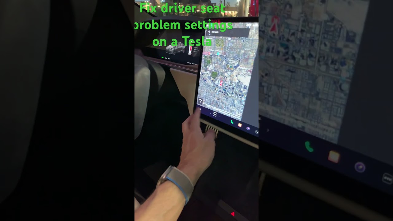 Fix driver seat problem settings on a Tesla, quick easy fix Calibration . Recalibrate Tesla seat