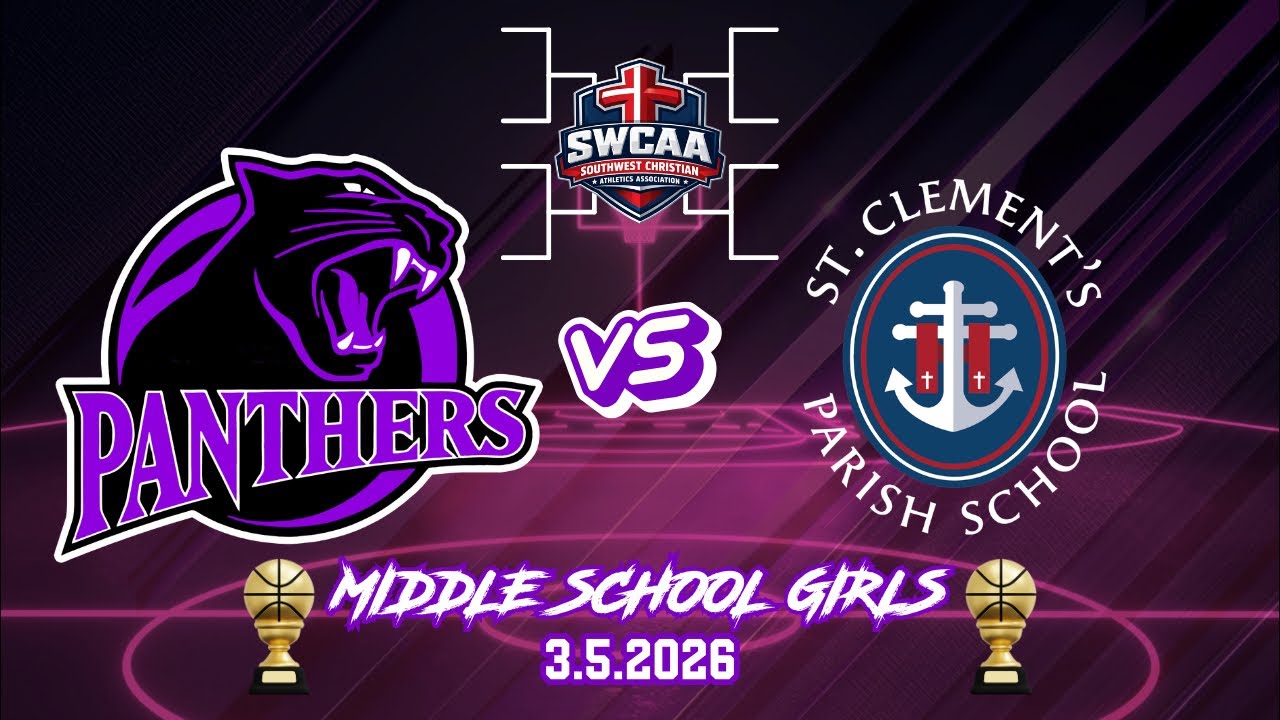 🏀Middle School Girls Vs St Clements - SWCAA Championship🏀