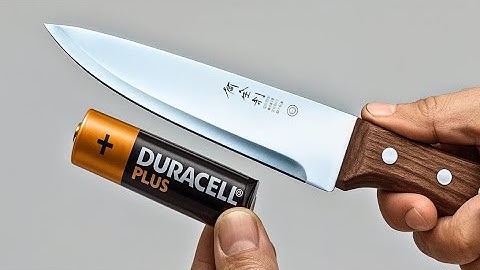 Knife Like Razor Sharp! Sharpen Any Knife in 3 Minutes with Just an Old Battery😱