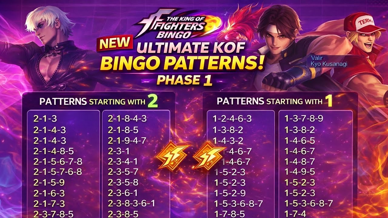 Ультимативные схемы бинго MLBB KOF, часть 2💐 | MLBB KOF Фаза 1 | MLBB X KOF 2026