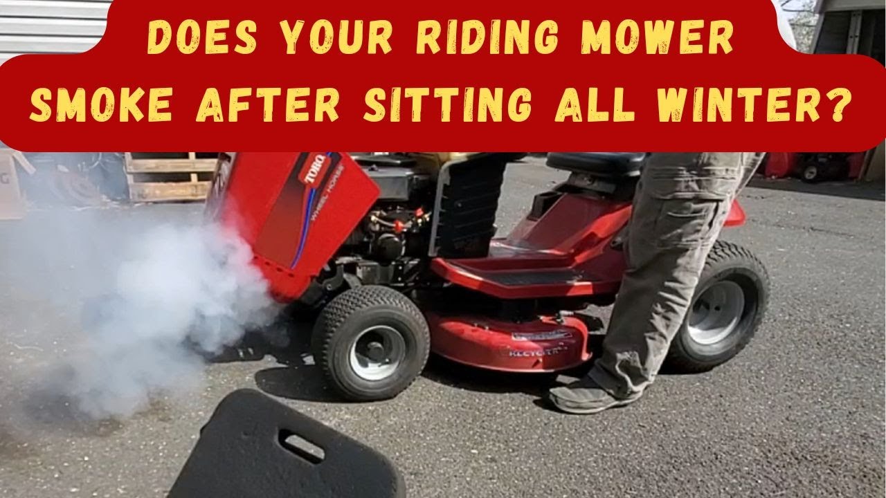 Riding mower smoking? What problem is causing this to happen?