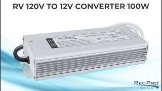 RV 120V to 12V Converter 100W