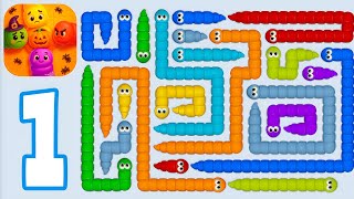 Wiggle Escape: Snake Puzzle - Level 1,2,3,4,5,6,7,8,9,10,11,12,13,14,15,16,17,18,19,20 - Gameplay