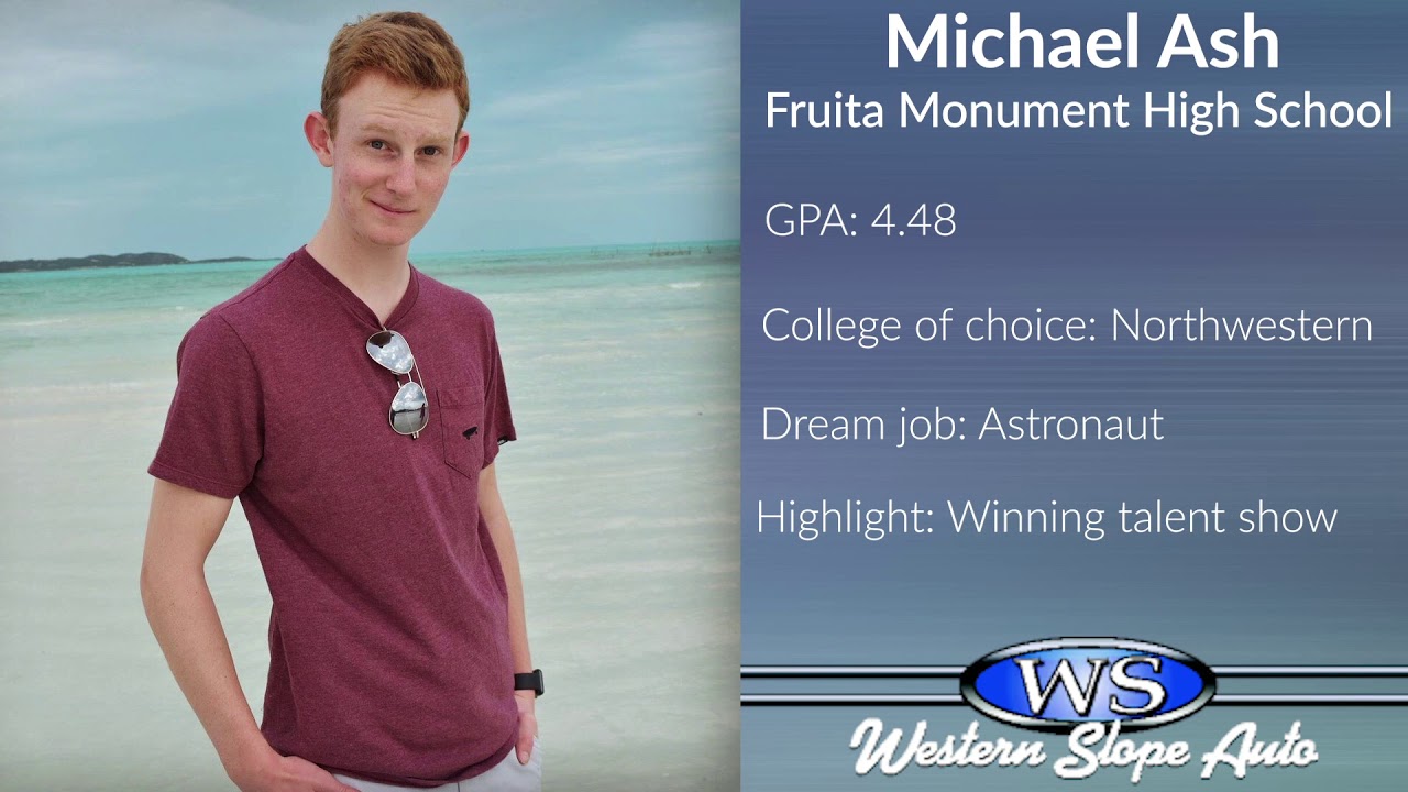 Western Slope Auto Student of the Week Michael Ash YouTube