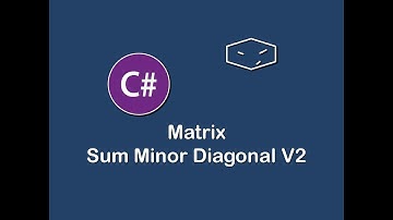 matrix sum minor diagonal v2 in c#