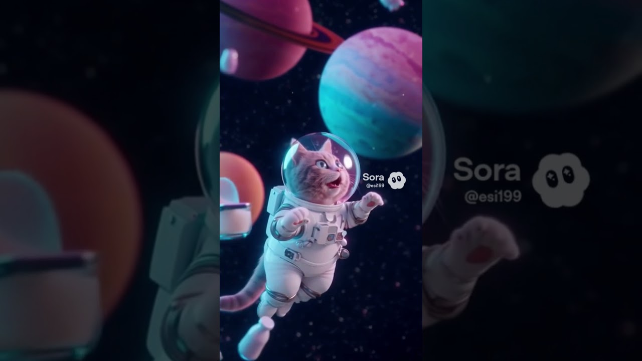 Astronaut Cat Finds Milk in Space 🚀🥛 | Funny Real Cat Short Video