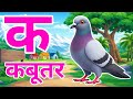 क से कबूतर, अ से अनार a se anaar k se kabutar I Hindi varnmala I ABCD क से कबूतर अ से अनर, for kids