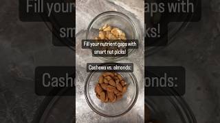 Cashews vs. almonds.