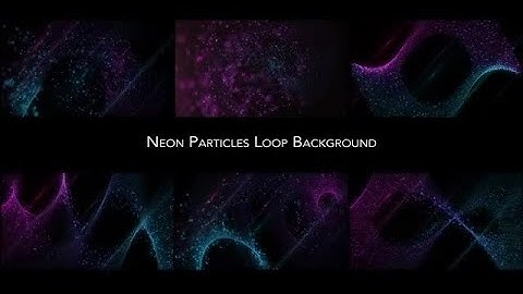 Neon Particles Pack Stock Motion Graphics