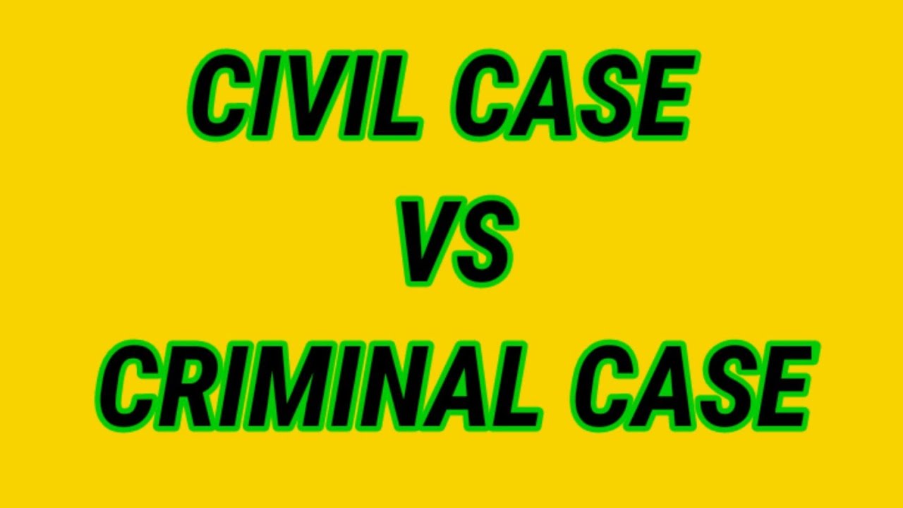 PAG KAKAIBA NG CIVIL CASE AND CRIMINAL CASE