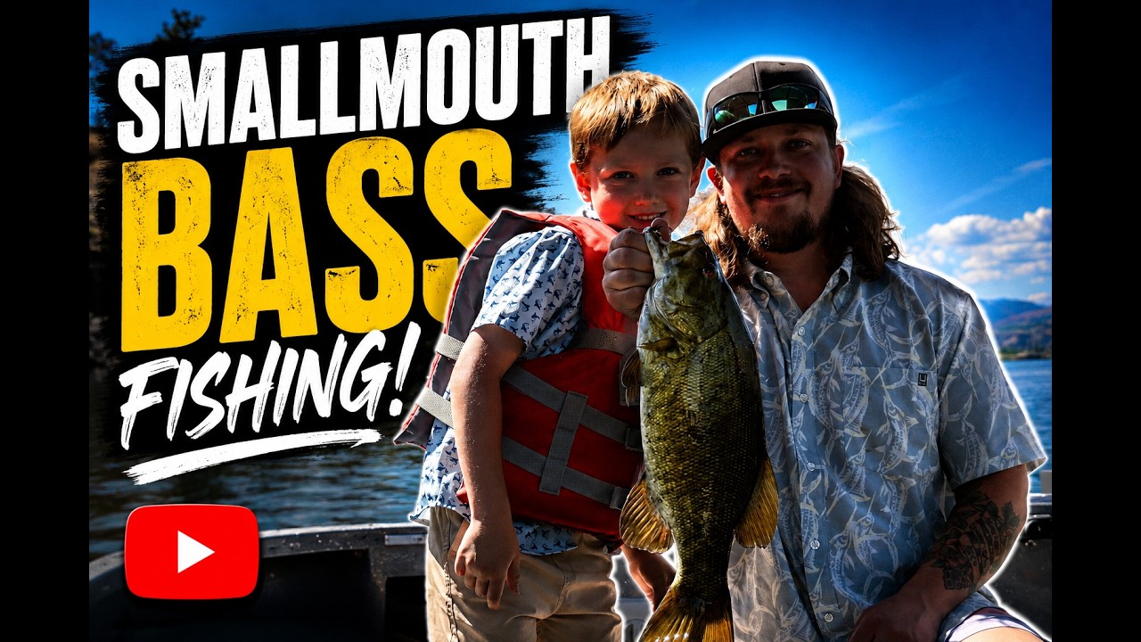 BIG Smallmouth Bass Father & Son Fishing