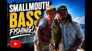 BIG Smallmouth Bass Father & Son Fishing
