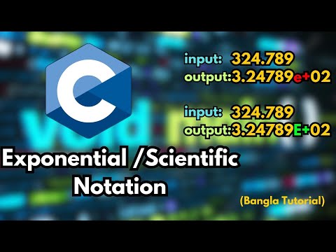 How to Convert Number to Exponential/Scientific Notation Form | C Programming Basic Code