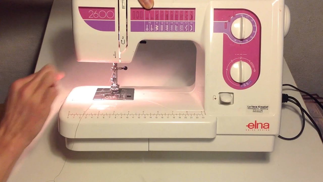 Naaimachine 2 Draad In De Machine Youtube
