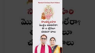     4   Soundarya Lahari Most Impprtant 4 Slokas  Nanduri Susila