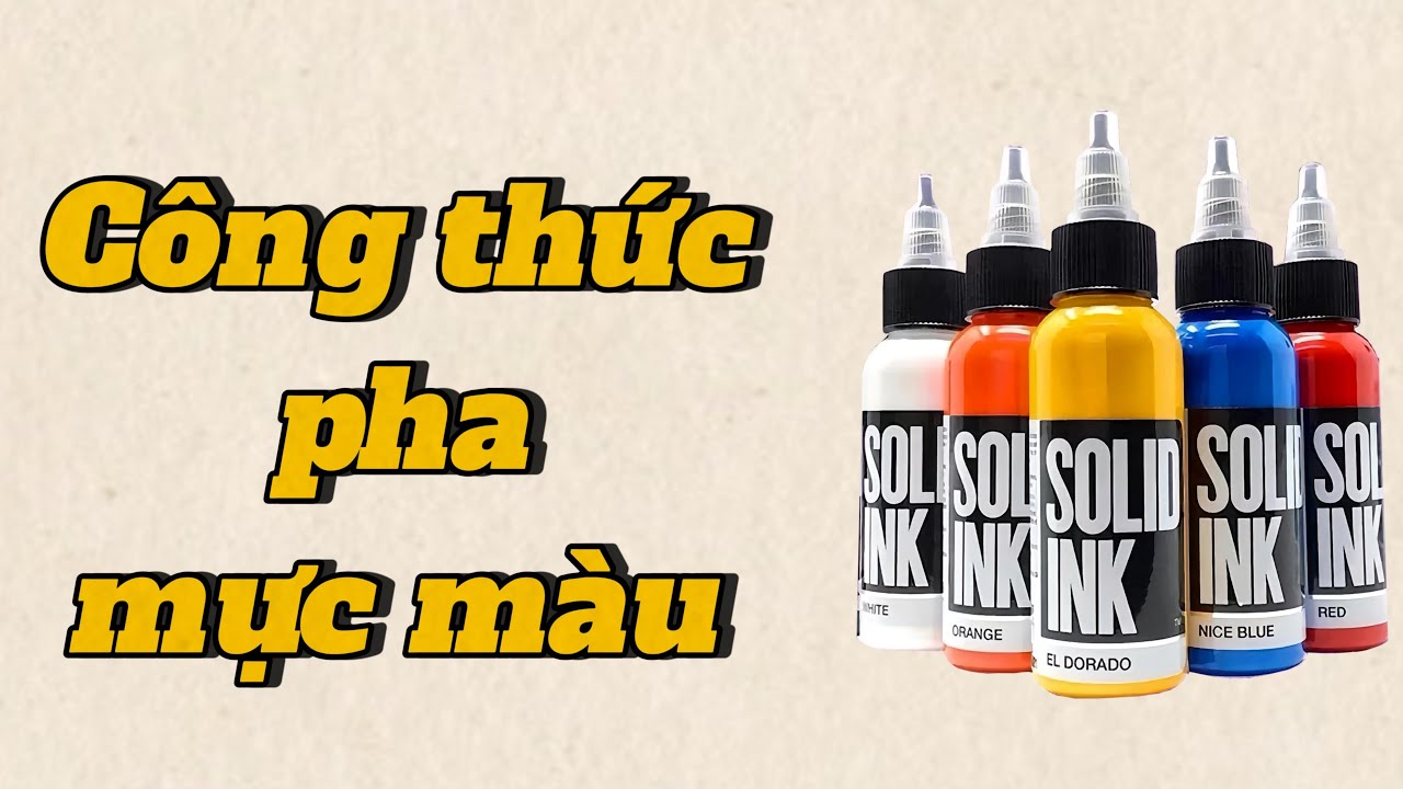 Cách Pha Mực Màu Tattoo Cho Xăm Hiệu Quả - Bí Quyết Từ Chuyên Gia