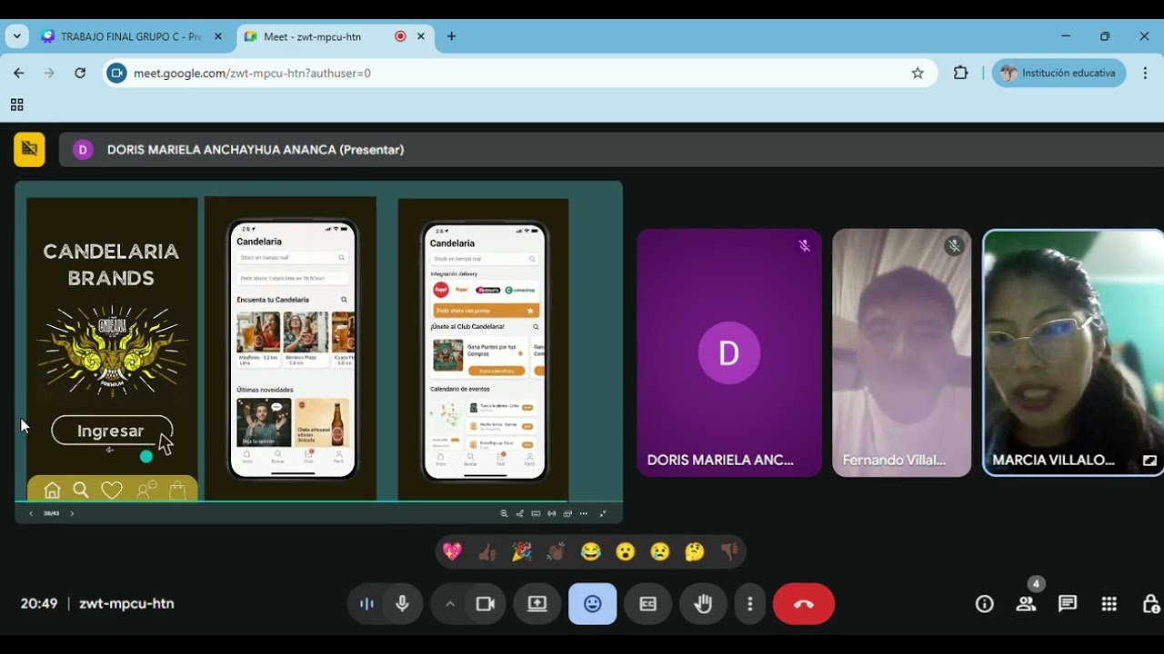 UNSO DE LA APP CANDELARIA BRANDS