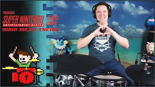 Video thumbnail of "SNES Classic Menu Music On Drums!"