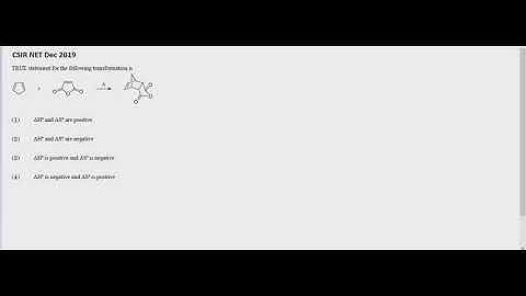 Thermodynamics - I CSIR NET Chemical Sciences Dec 2019