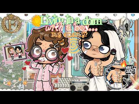 BETWEEN THE PAGES: I'M LVING IN A DORM ROOM WITH A BOY? MY ENEMY? 😱🧚🏻‍♀️🐛|| *VOICED🔊* ||AVATAR WORLD