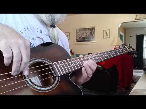 Judas Priest- Breaking the Law on the acoustic bass (raw audio)