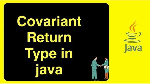 Covariant Return Type in Java  || Important Interview Question