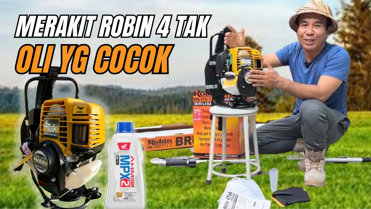 Oli Yg Tepat Untuk Mesin Rumput 4 Tak dan Cara Merakit Robin RPB-4T35 Plus