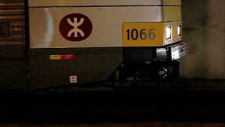 The route 751 and 614P Light rail Vehicle 1st Generation fleet no. 1039 and 1066