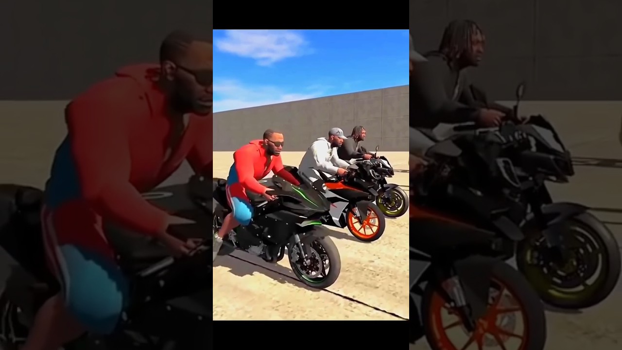 Indian bike driving 3D game ma Parkour Ramp challenge race🚴4 Franklin Race 