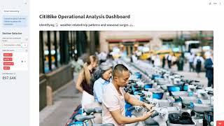 CitiBike Dashboard