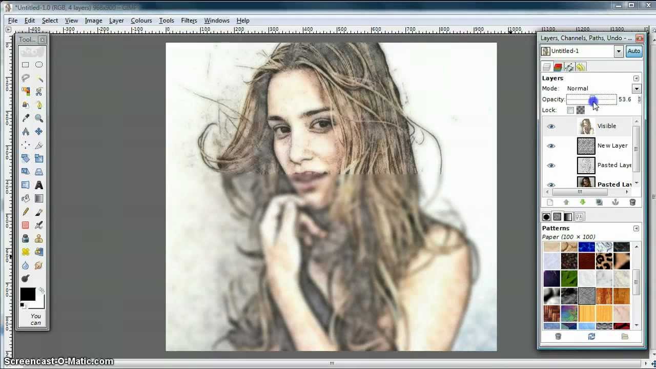 GIMP Tutorial  Turn Photo into Soft Colour Pencil Drawing  YouTube